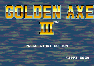 Заставка игры Golden Axe III